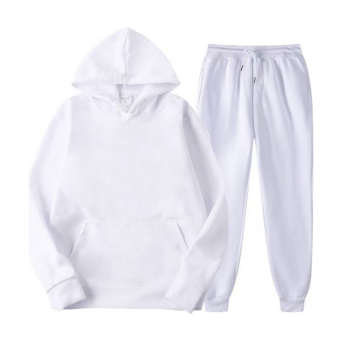 Men's Solid Hoodie 2pcs Tracksuit Casual Sport Suit