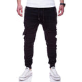 Men's Sports Pants Striped Pleated Casual