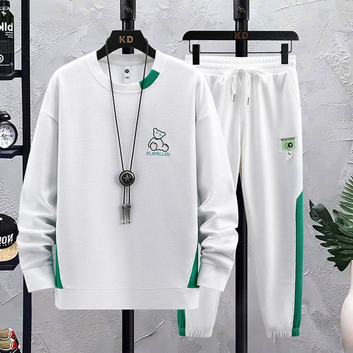 Men's Sports Suit Round Neck