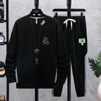 Men's Sports Suit Round Neck