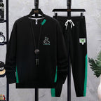 Men's Sports Suit Round Neck