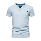 Men's Sports T-shirt Slim Cotton Pocket