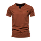 Men's Sports T-shirt Slim Cotton Pocket
