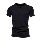 Men's Sports T-shirt Slim Cotton Pocket
