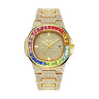 Men's Square Crystal Watch