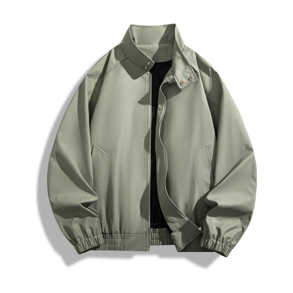 Men's Stand Collar Jacket Loose Casual