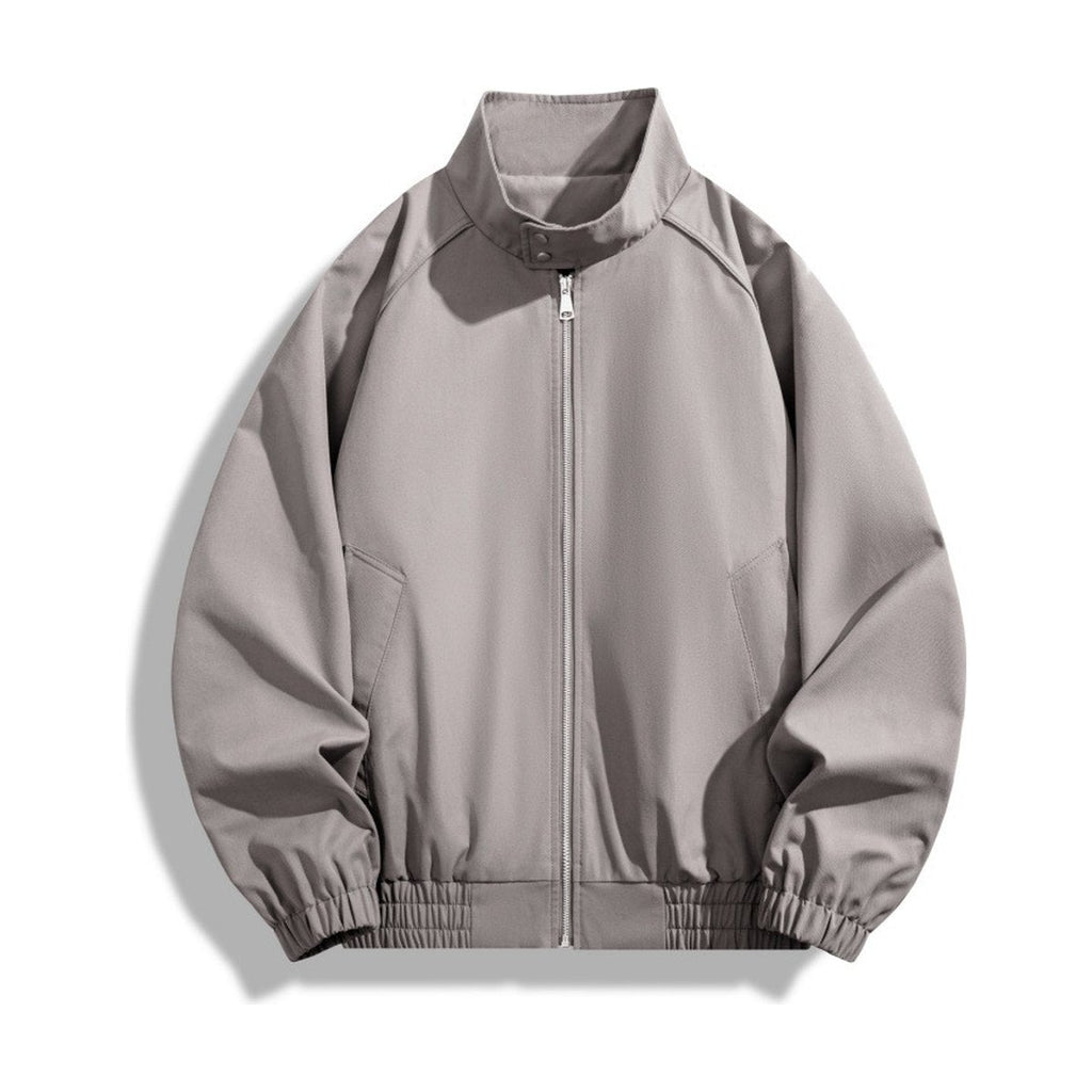 Men's Stand Collar Jacket Loose Casual