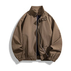 Men's Stand Collar Jacket Loose Casual