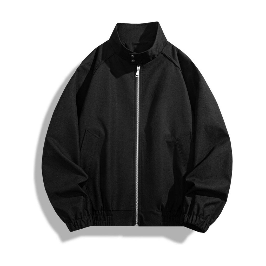 Men's Stand Collar Jacket Loose Casual