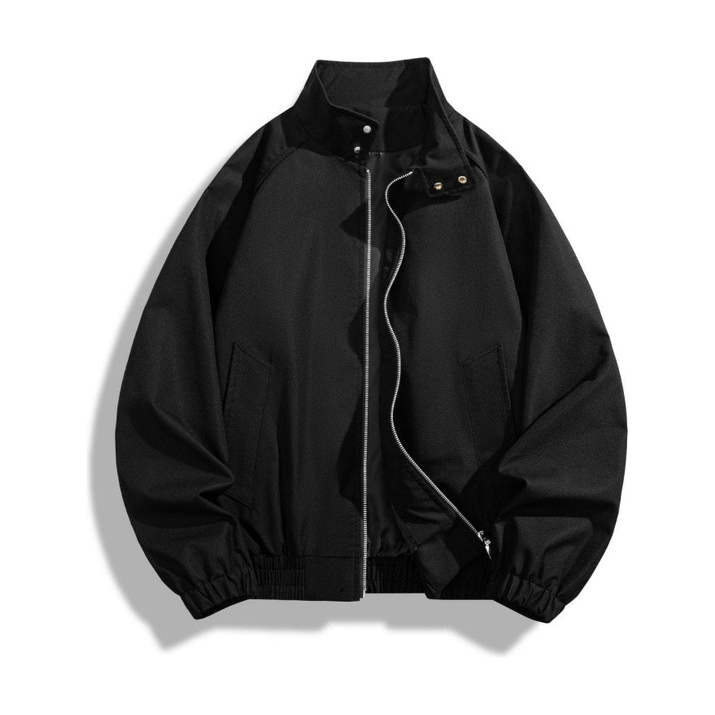 Men's Stand Collar Jacket Loose Casual