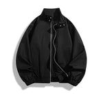 Men's Stand Collar Jacket Loose Casual