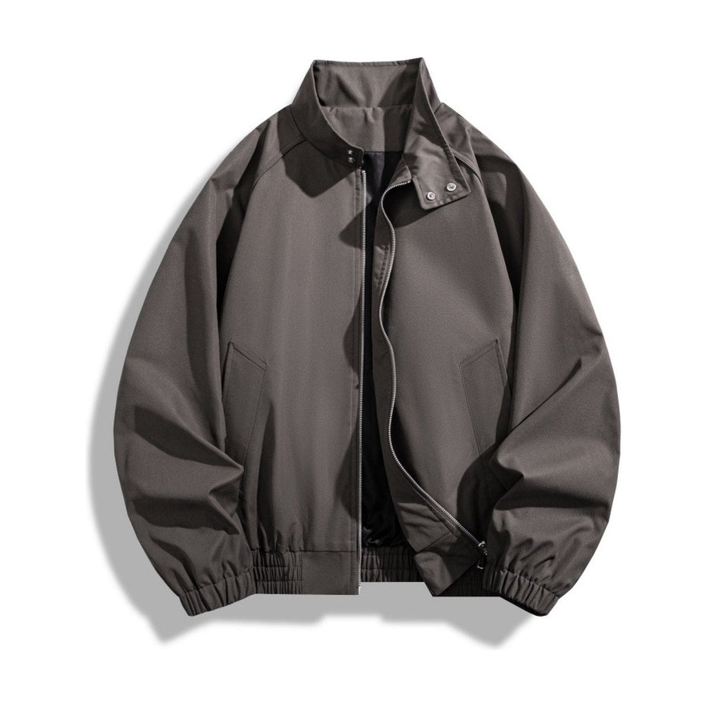 Men's Stand Collar Jacket Loose Casual