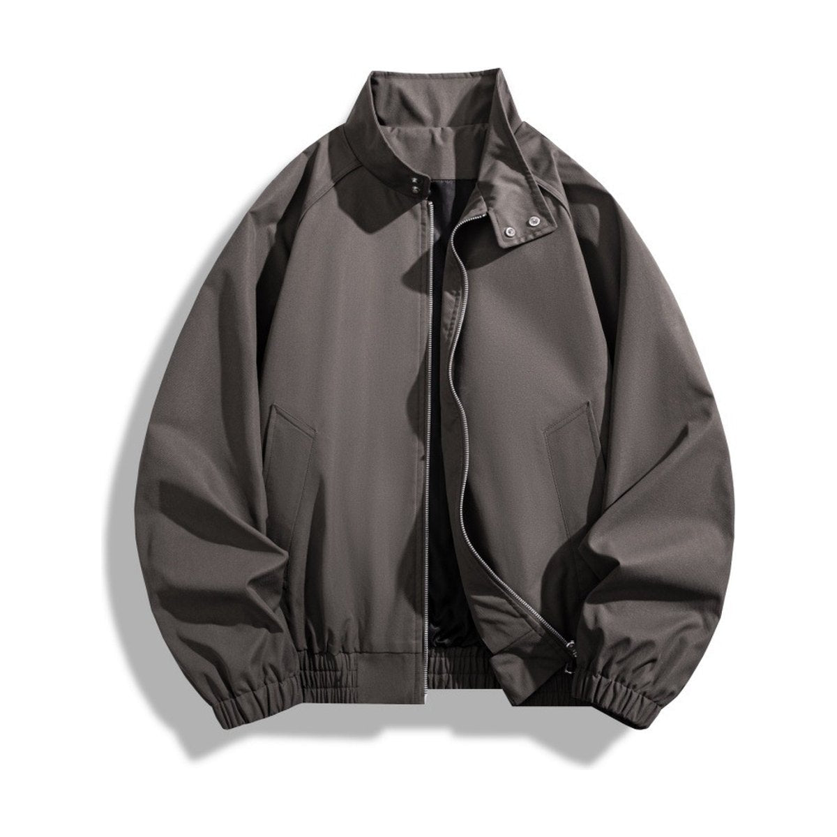 Men's Stand Collar Jacket Loose Casual