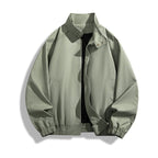 Men's Stand Collar Jacket Loose Casual
