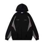 Men's Stitching Contrast Color Hooded Sweatshirt