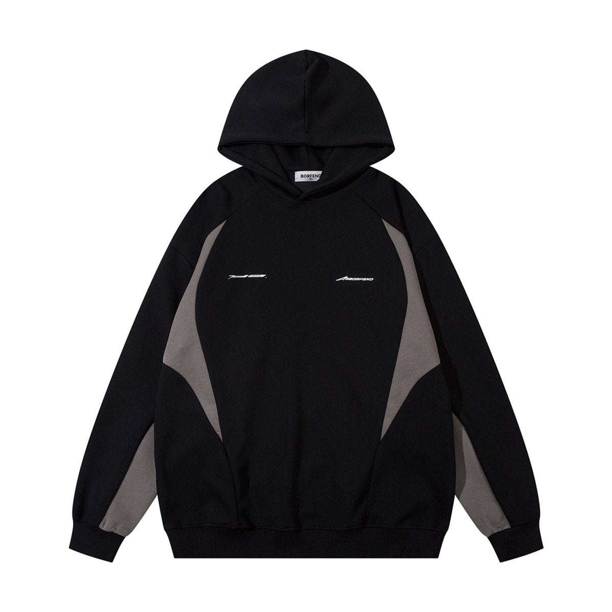 Men's Stitching Contrast Color Hooded Sweatshirt