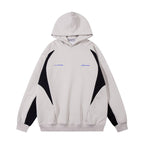 Men's Stitching Contrast Color Hooded Sweatshirt