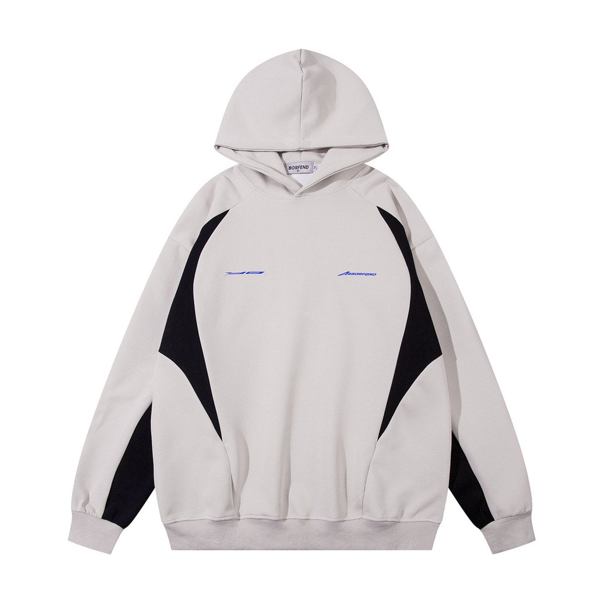 Men's Stitching Contrast Color Hooded Sweatshirt