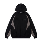 Men's Stitching Contrast Color Hooded Sweatshirt