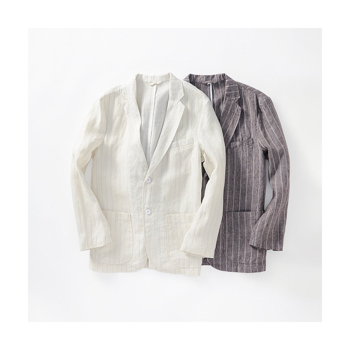 Men's Striped Casual Jacket
