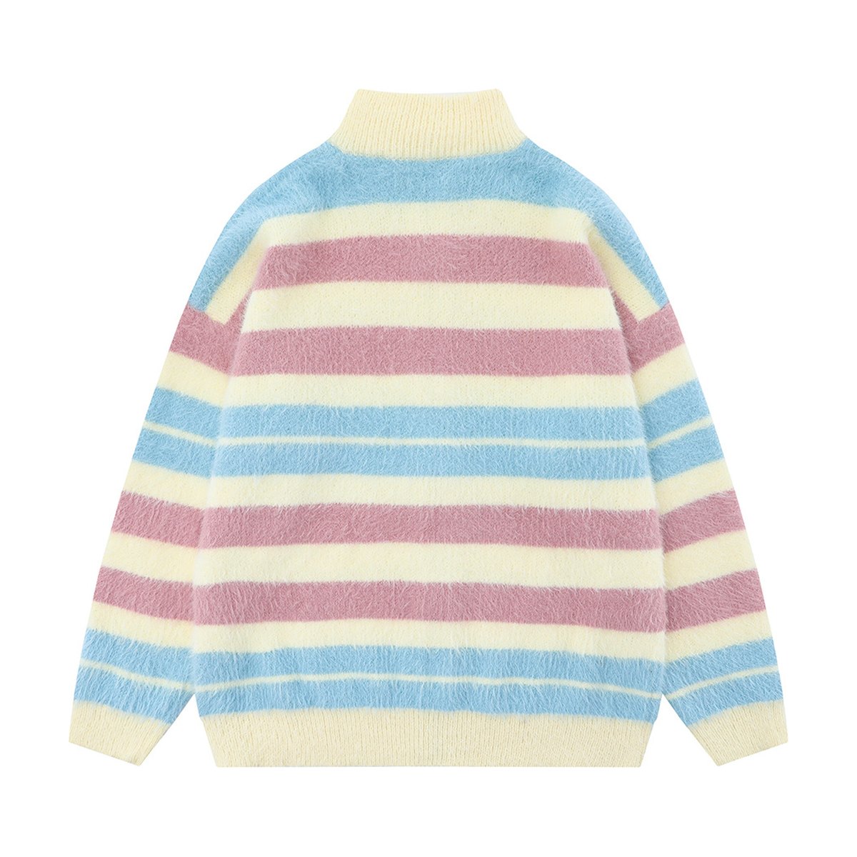 Men's Striped Knitted Sweater Coat