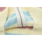 Men's Striped Knitted Sweater Coat