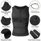 Men's Sweat Vest Sauna Suit Waist Trainer Weight