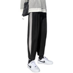 Men's Sweatpants Matching Color Straight Tube Loose Wear