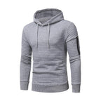Men's Sweatshirt Hoodie Arm Zipper Long Sleeve Slim