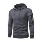 Men's Sweatshirt Hoodie Arm Zipper Long Sleeve Slim