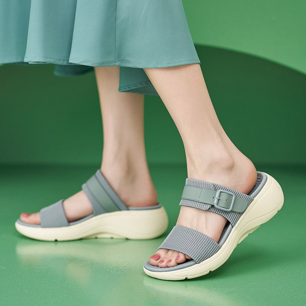 Men's Thick Sole Md Slide Sandals - Lightweight