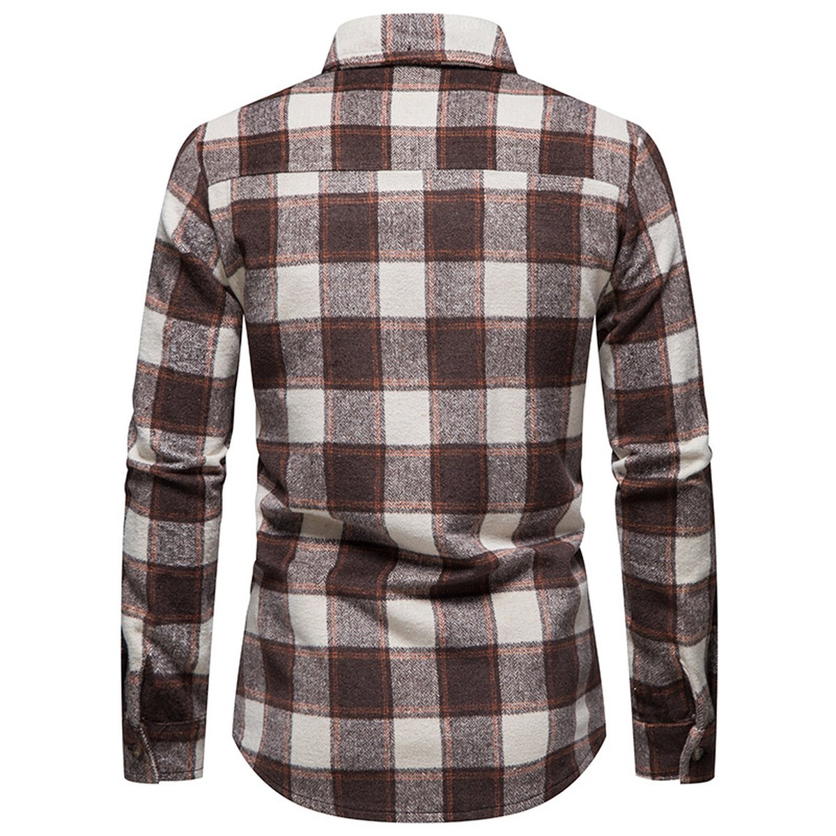Men's Thick Warm Woolen Cloth Flannel Casual Shirt