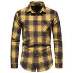 Men's Thick Warm Woolen Cloth Flannel Casual Shirt
