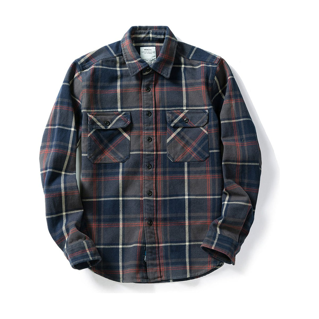 Men's Thickened Flannel American Shirt