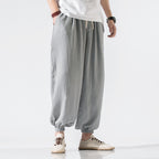Men's Thin Pants Plus Size Casual Harem Wide