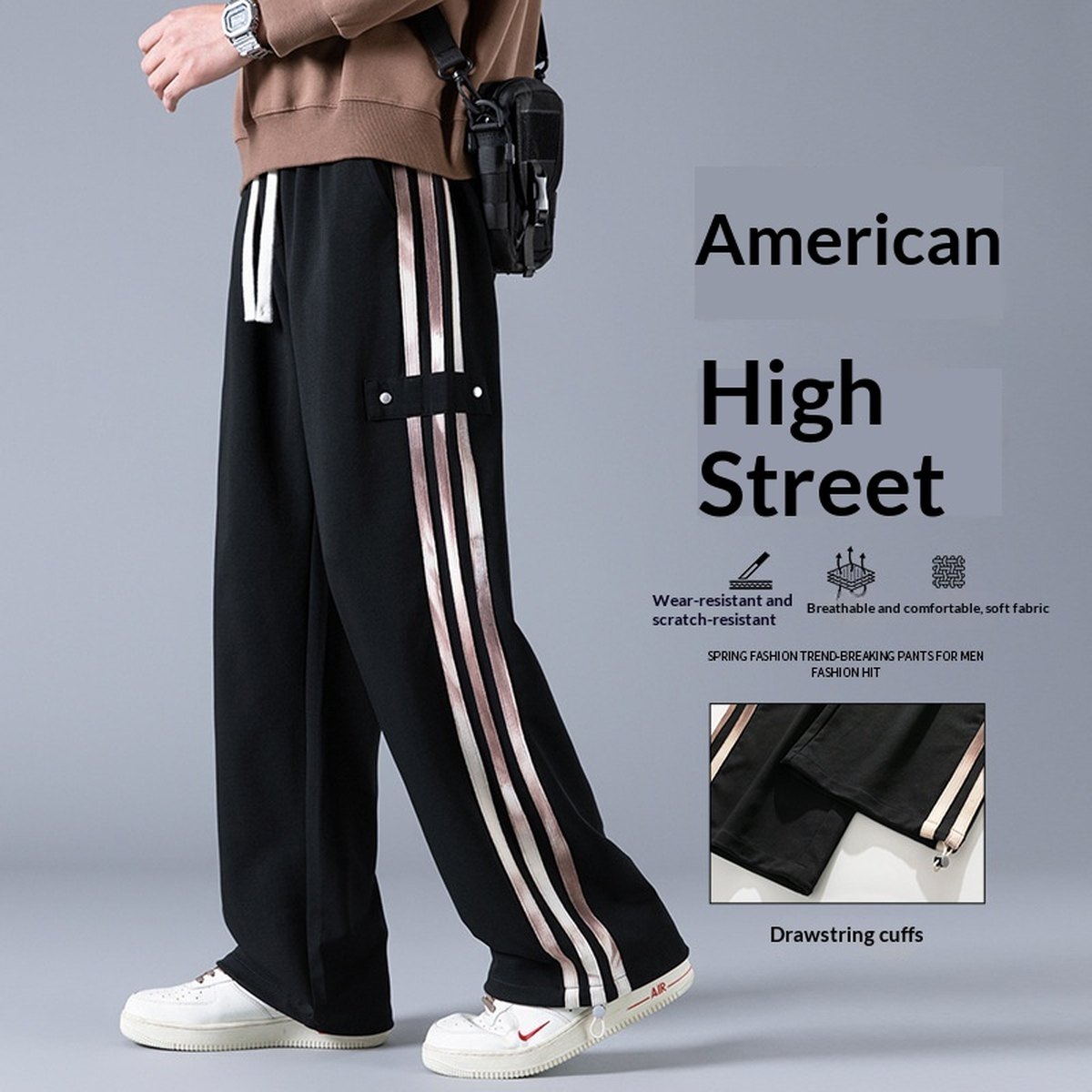 Men's Three-Stripe Joggers