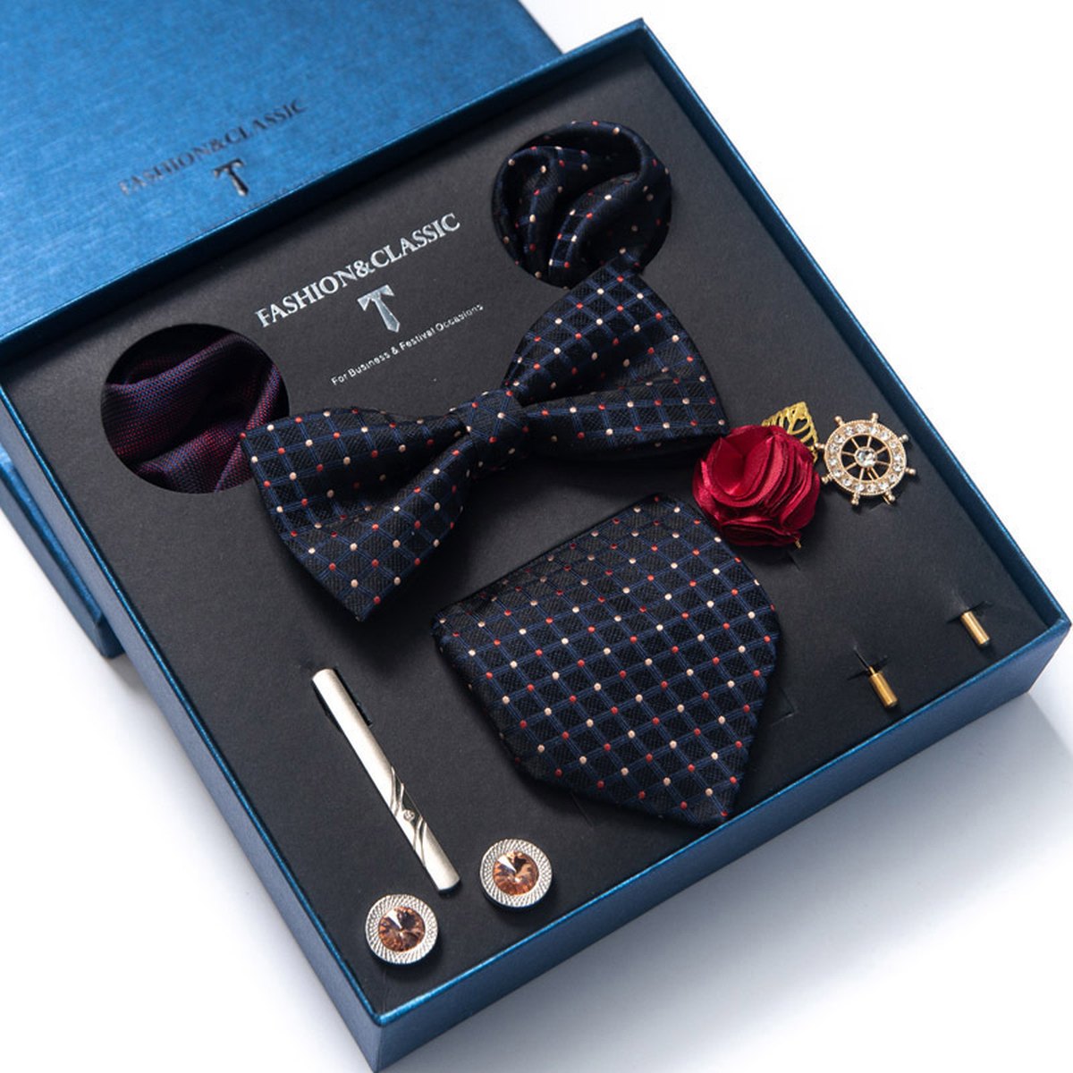 Men's Tie 8-piece Set Formal Suit