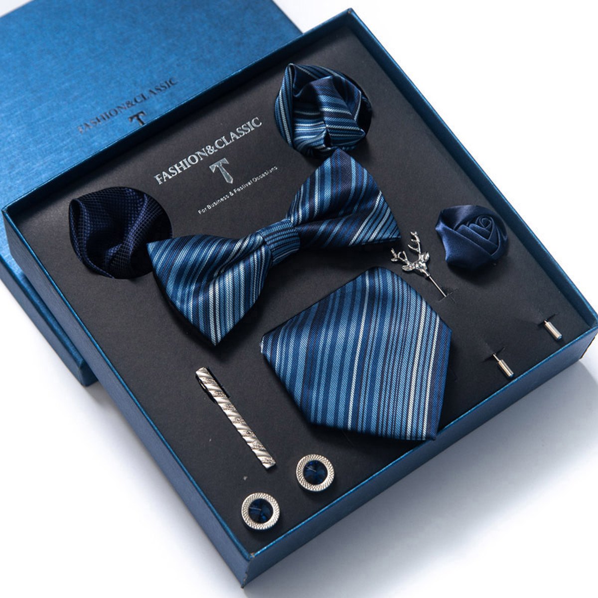 Men's Tie 8-piece Set Formal Suit