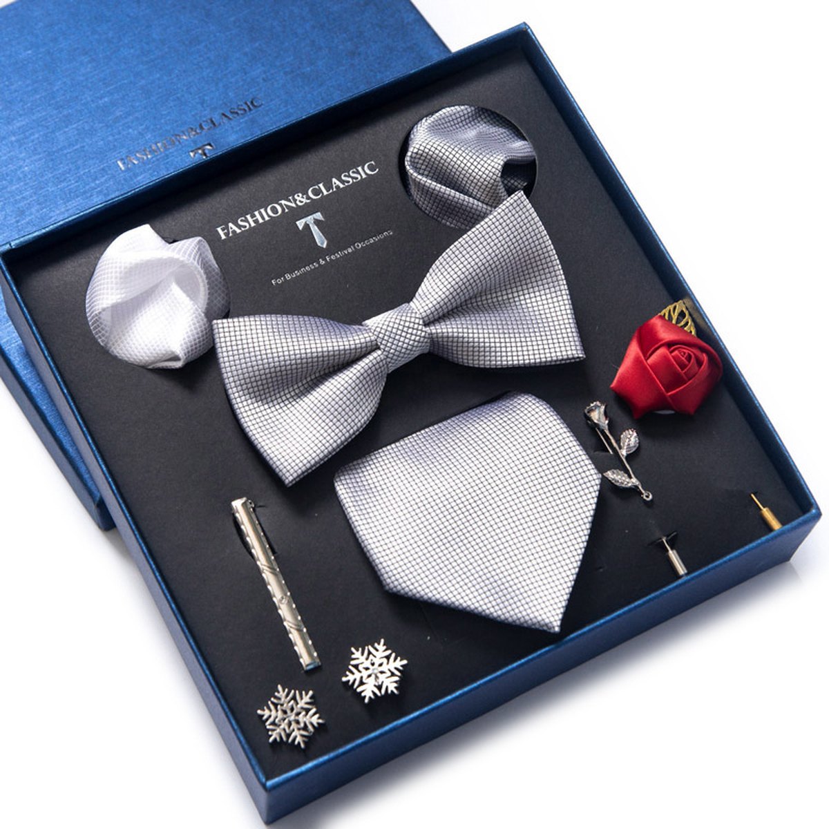 Men's Tie 8-piece Set Formal Suit