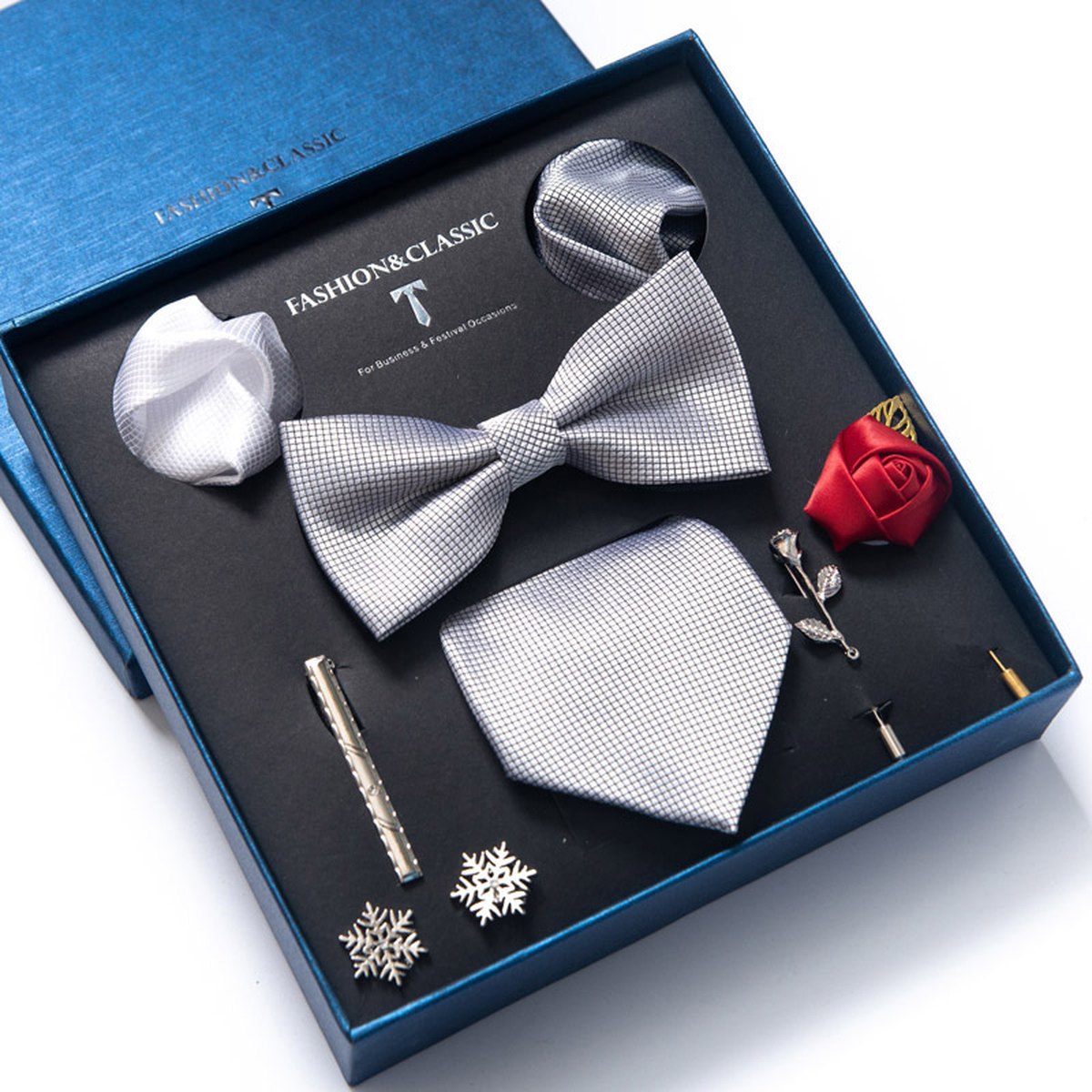 Men's Tie 8-piece Set Formal Suit