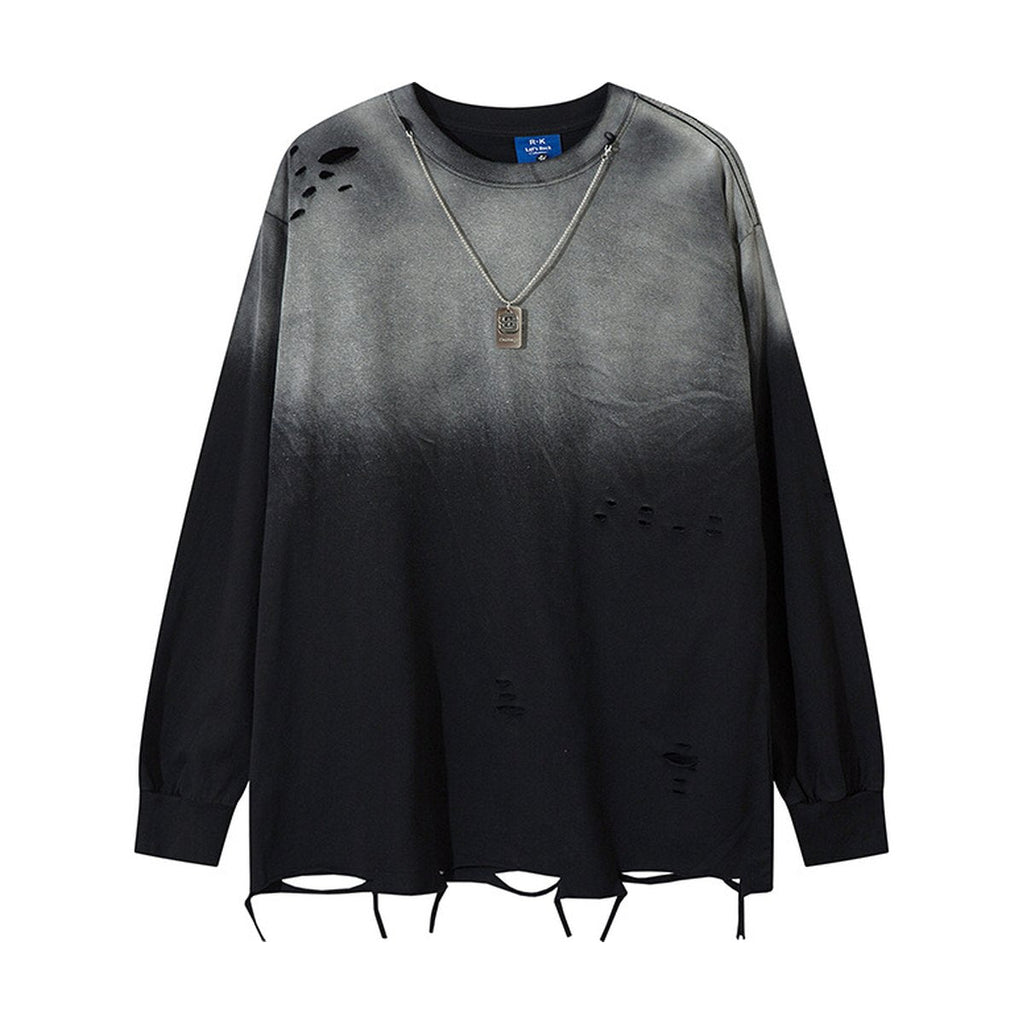 Men's Tie-dye Gradient Long-sleeve T-shirt