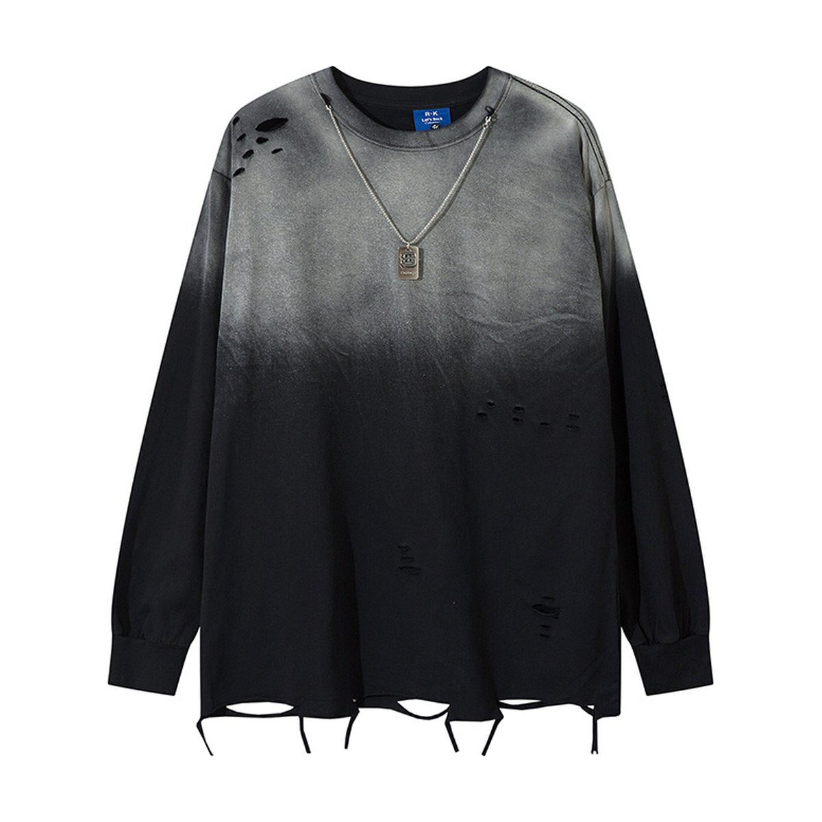 Men's Tie-dye Gradient Long-sleeve T-shirt