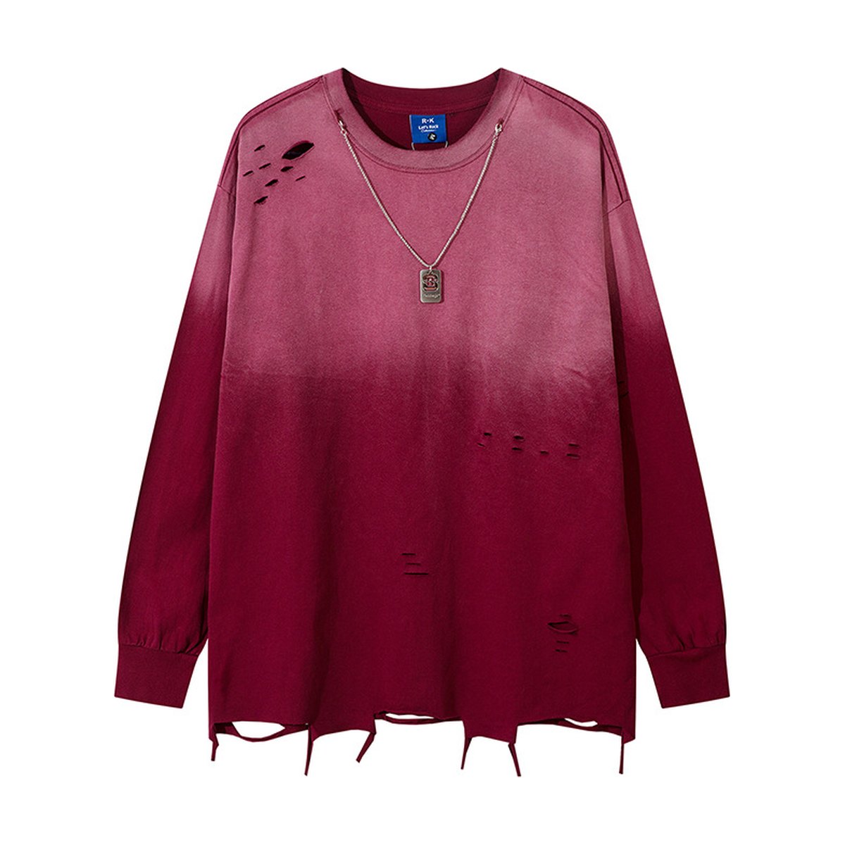 Men's Tie-dye Gradient Long-sleeve T-shirt