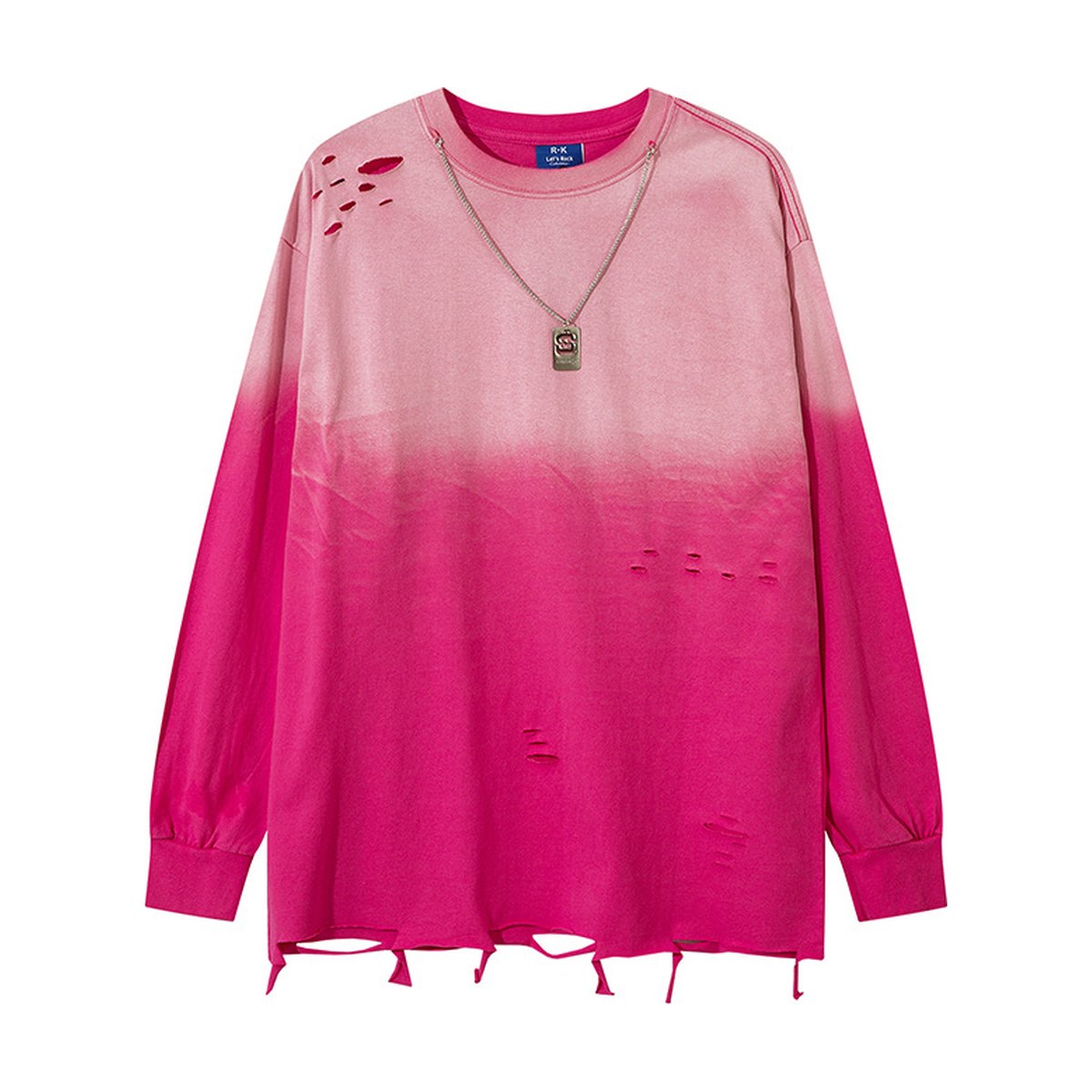 Men's Tie-dye Gradient Long-sleeve T-shirt
