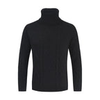 Men's Turtleneck Sweater Loose Solid Color