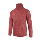 Men's Turtleneck Sweater Loose Solid Color