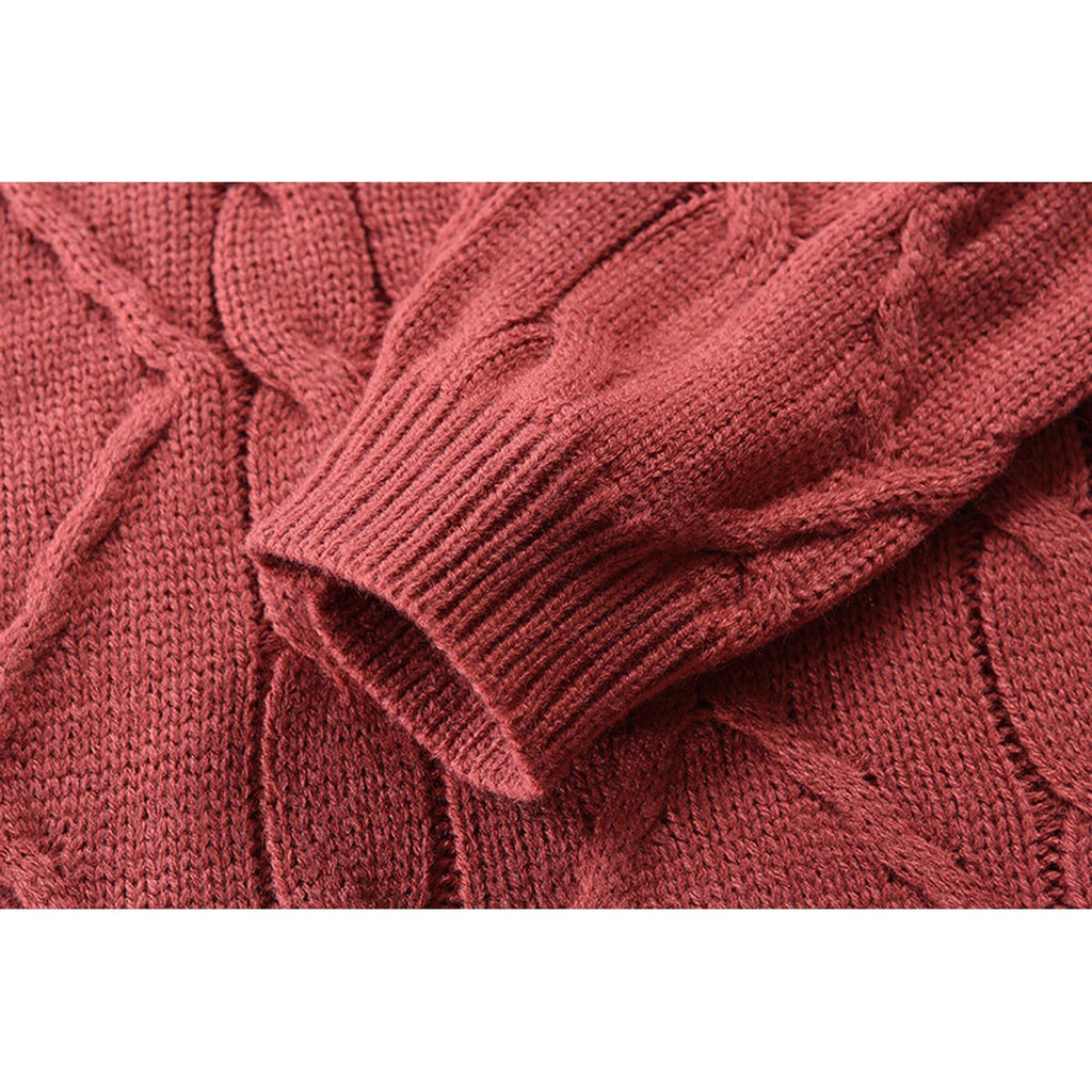 Men's Turtleneck Sweater Loose Solid Color