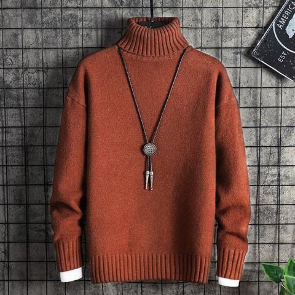 Men's Turtleneck Sweater Thick