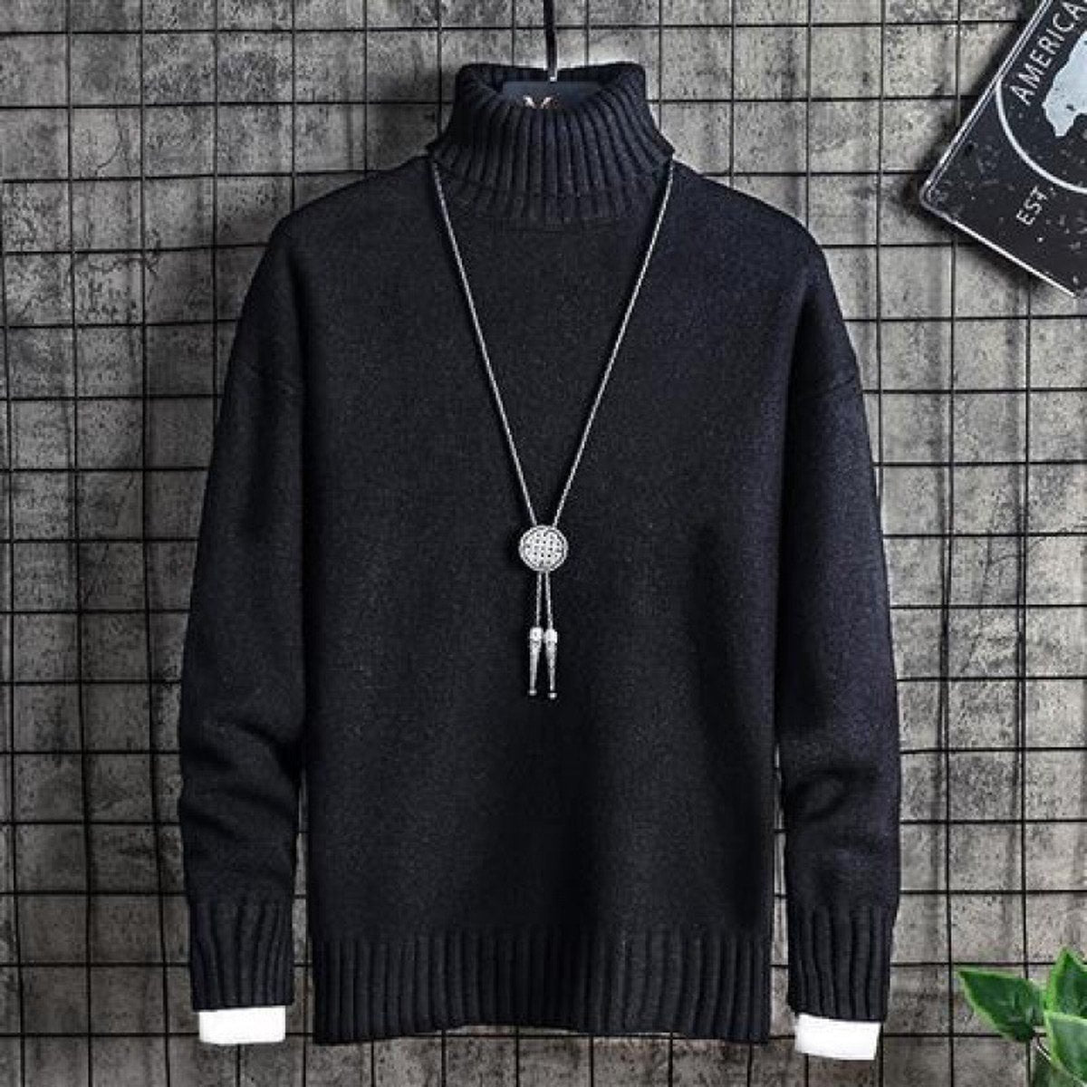 Men's Turtleneck Sweater Thick