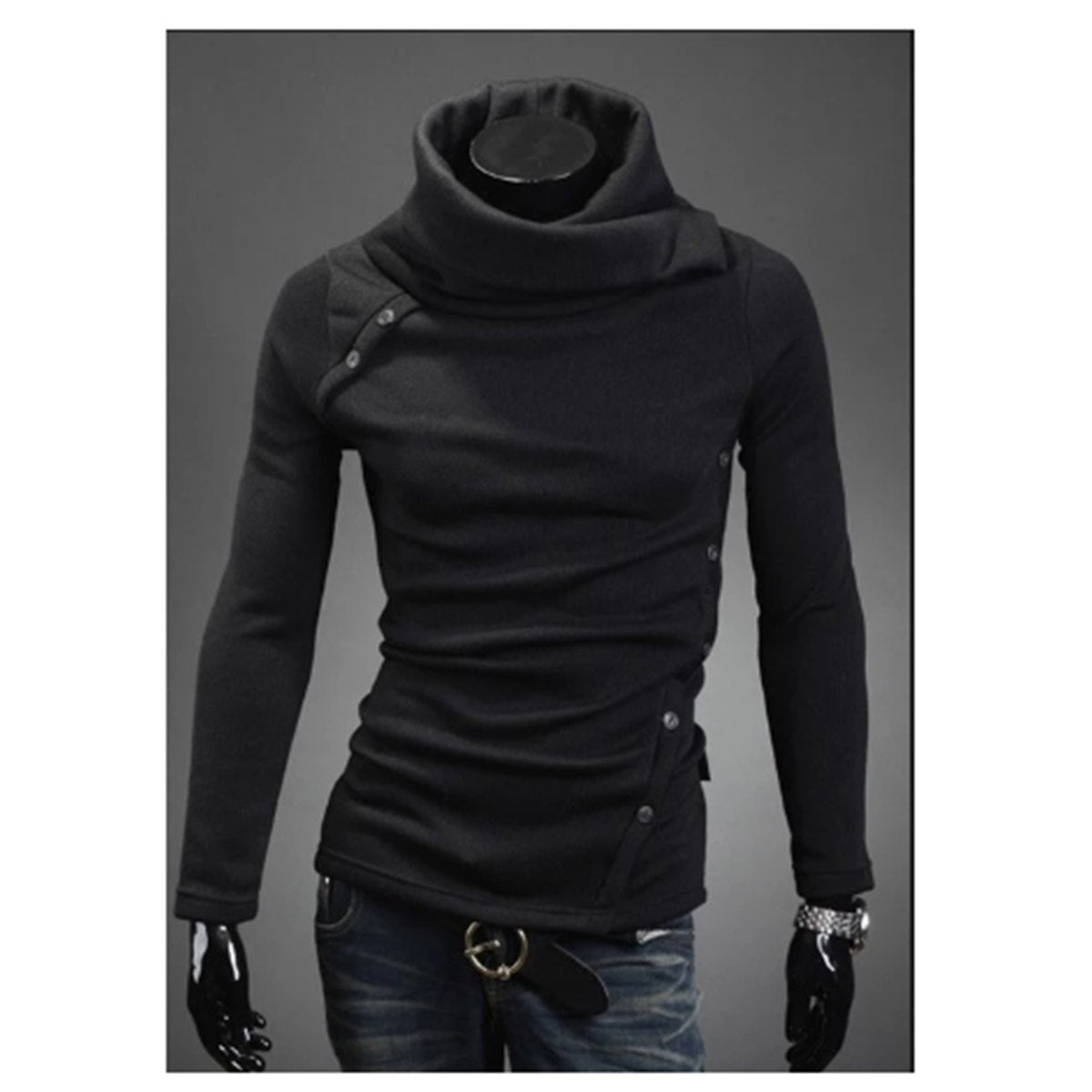 Men's Turtleneck Sweaters Arm Long Sleeves